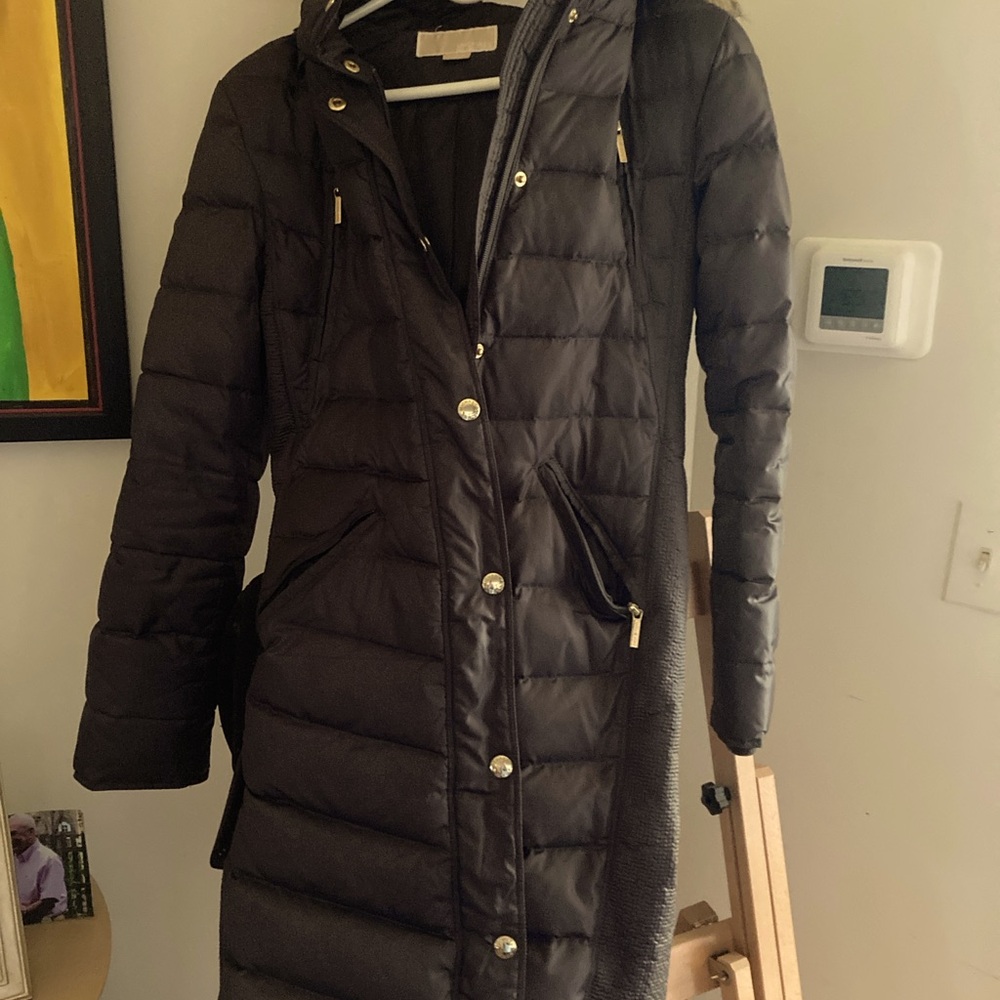 Warm winter coat.